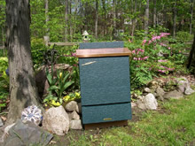 triple cell with dark green paint and 16 oz. copper roof